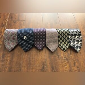 Men's Silk Vintage Ties Bundle- Multicolor GANT, Pierre CARDIN, Brooks Brothers